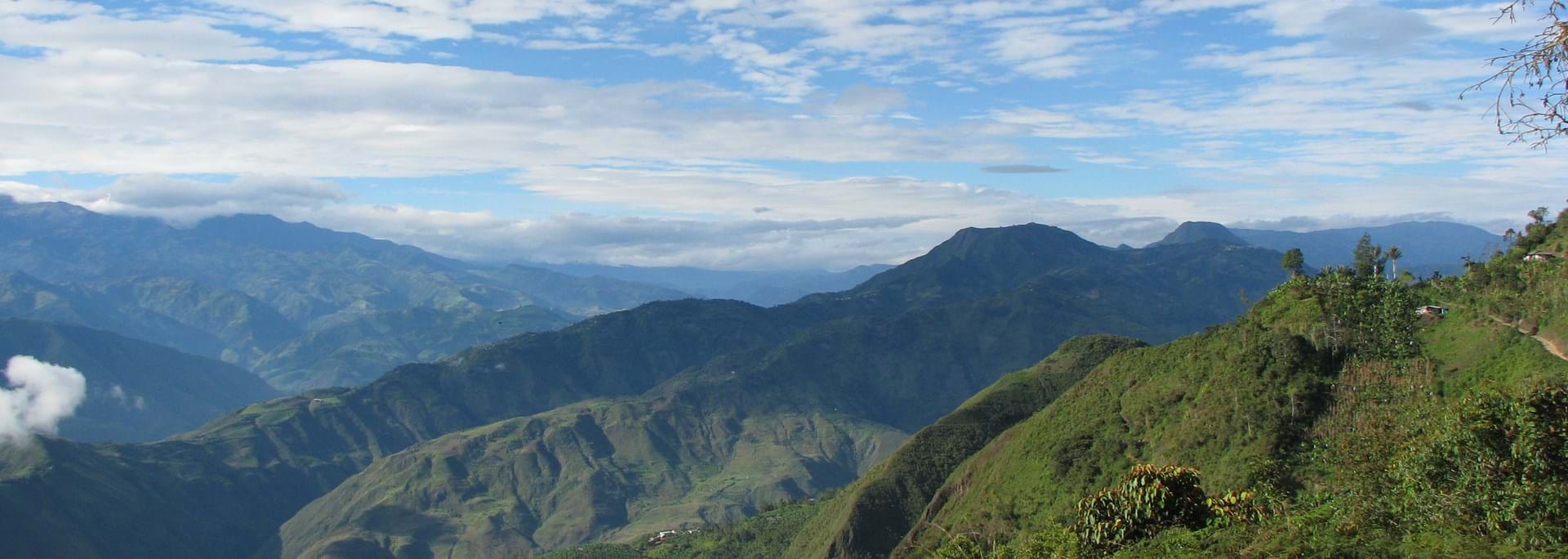 Andean foothills in Columbia
