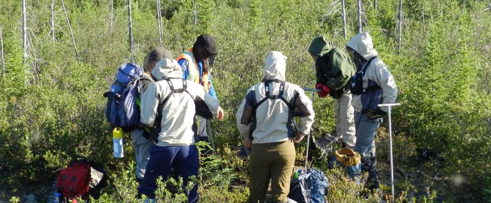 Till sample training, Nunavut, Canada