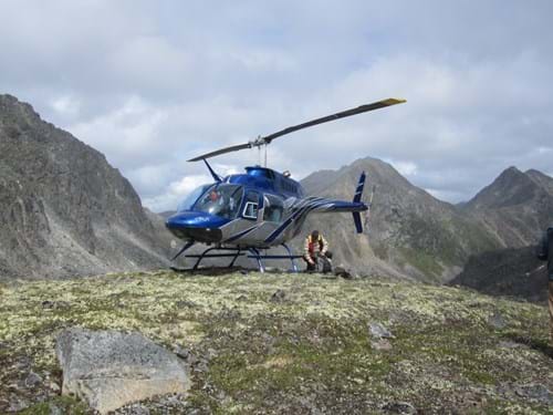 Yukon, Canada. Helicopter